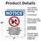 Signmission No Pets Allowed Service, 7 in W x Rectangle, Plastic OS-2PACK-NS-P-710-V-14745 - alternate 5